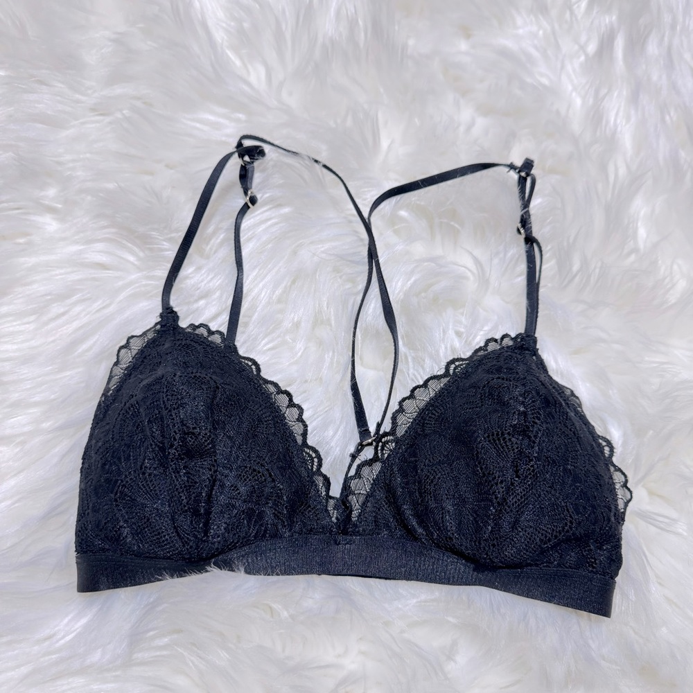 Dynamite black lace bralette size S